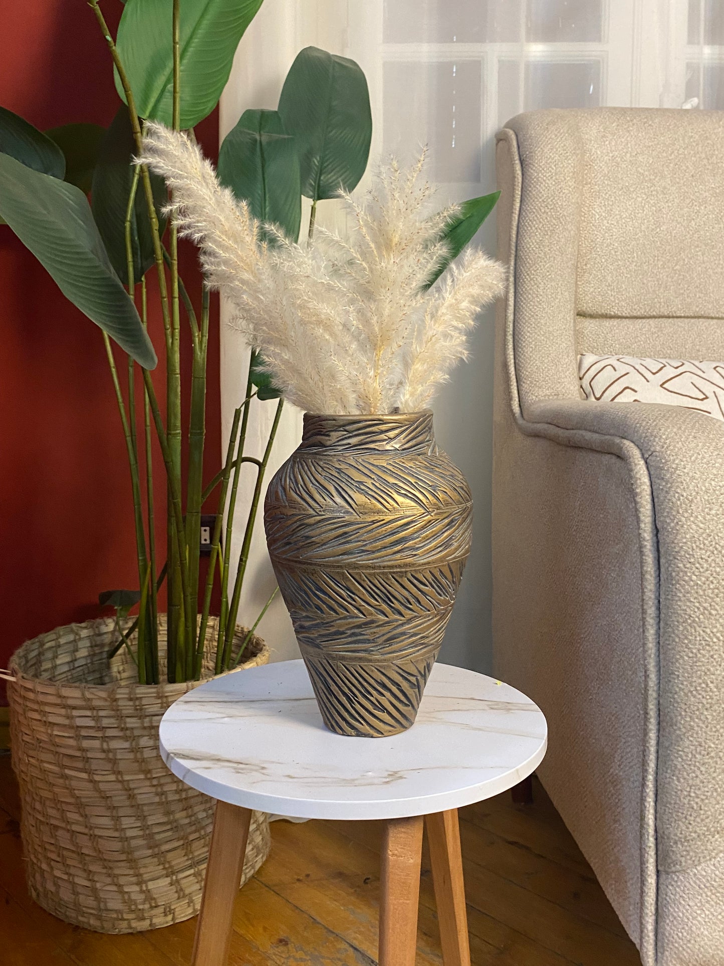 Ochre vase