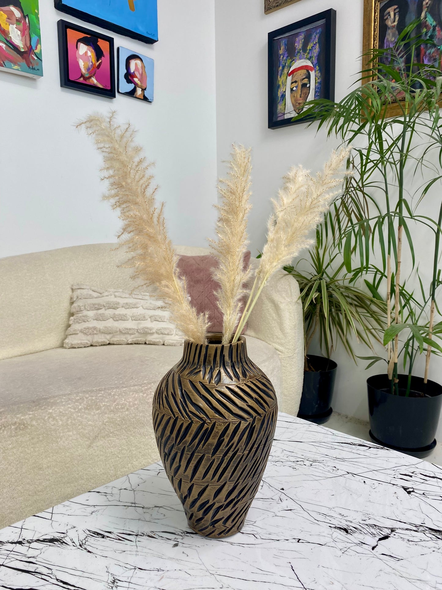 Ochre vase
